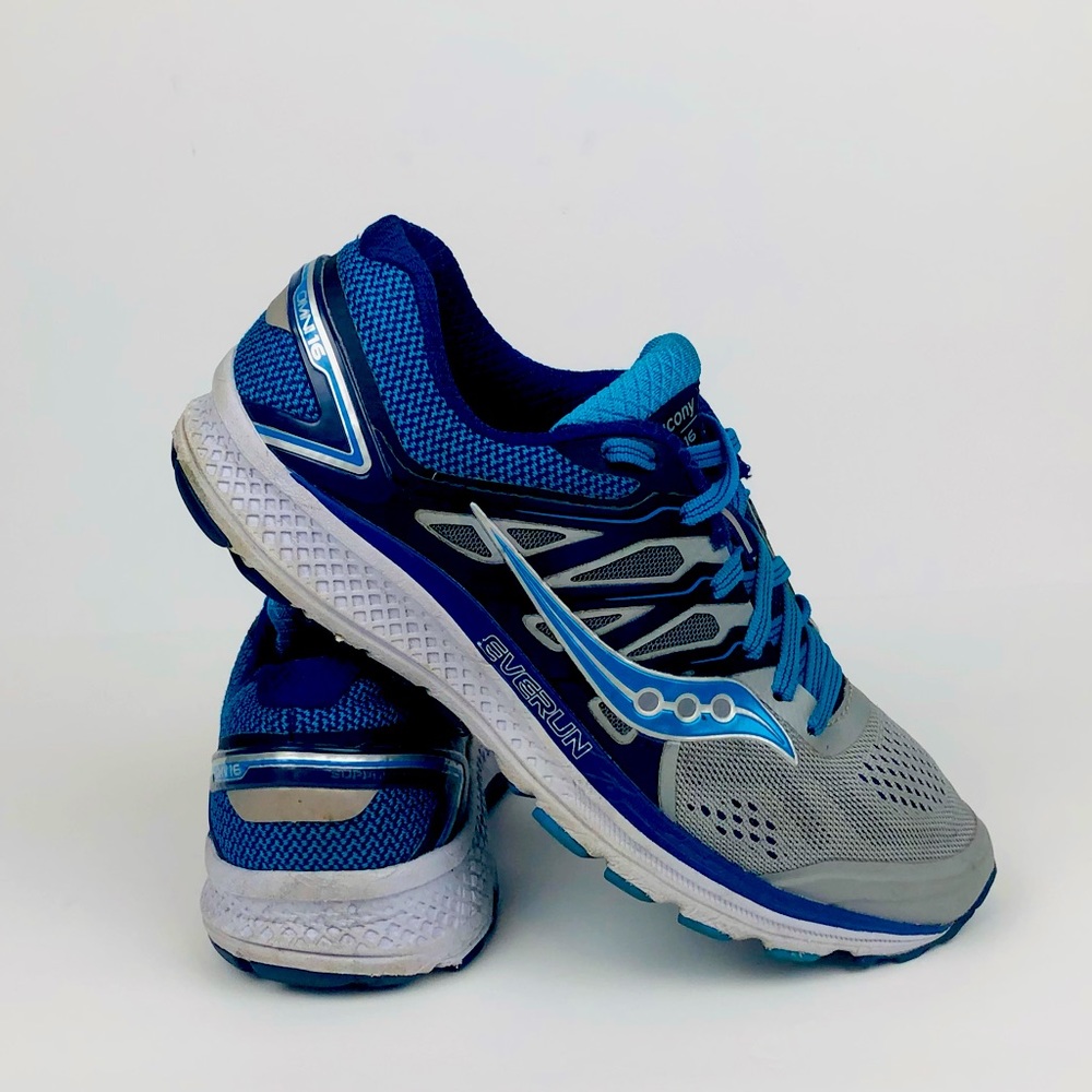 Saucony Omni 16 Grey Blue Women's Size 8.5 Running Shoe S10370-1
